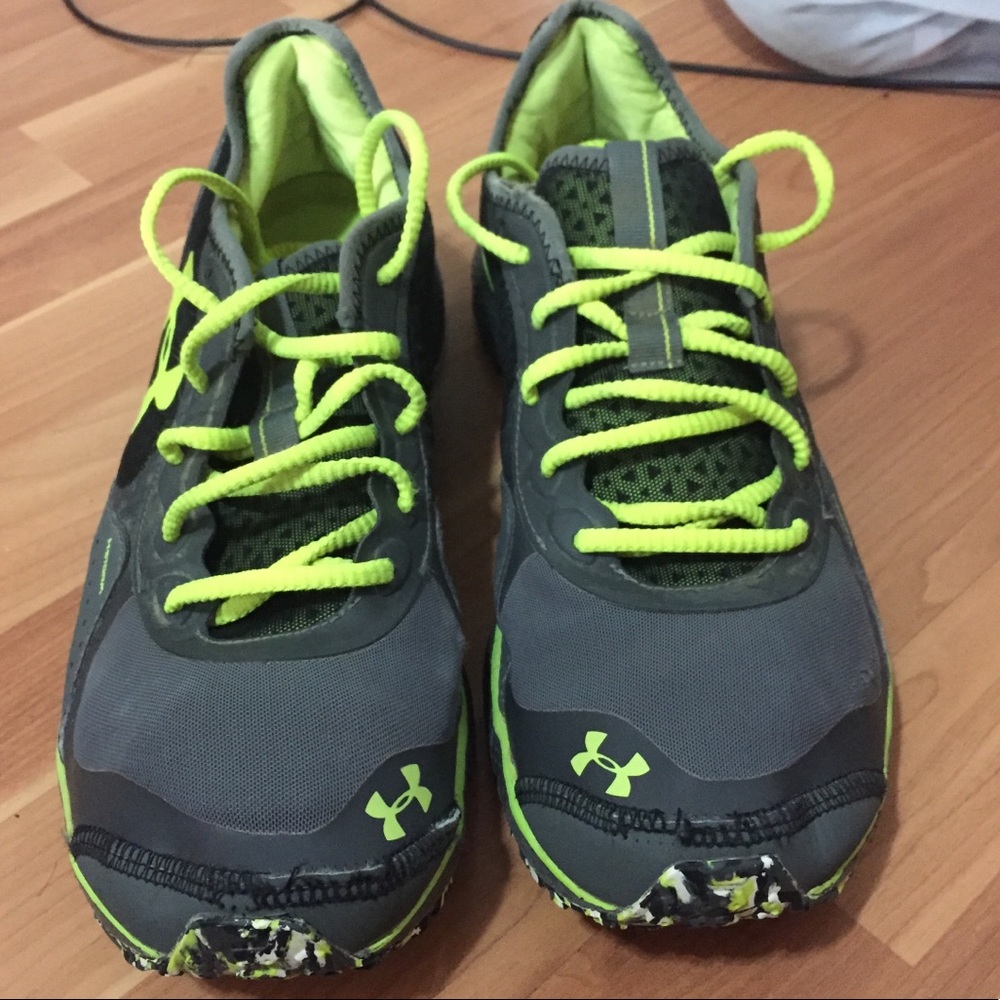 Under Armour UA Black, Green trail sneakers🔥
